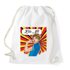 PRINTFASHION Erős nő - Sportzsák, Tornazsák - Fehér tornazsák