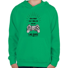 PRINTFASHION Erőszakos játék - Gyerek kapucnis pulóver - Zöld gyerek pulóver, kardigán