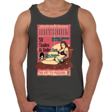 PRINTFASHION Erotikus könyv - Férfi atléta - Sötétszürke atléta, trikó