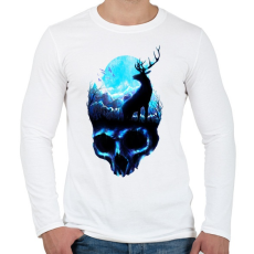 PRINTFASHION Erózió - Férfi hosszú ujjú póló - Fehér