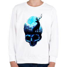 PRINTFASHION Erózió - Gyerek pulóver - Fehér