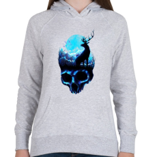 PRINTFASHION Erózió - Női kapucnis pulóver - Sport szürke