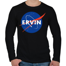 PRINTFASHION Ervin Nasa névnap - Férfi hosszú ujjú póló - Fekete férfi póló