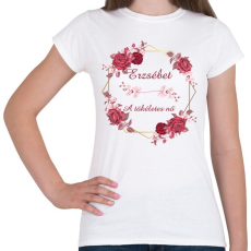 PRINTFASHION Erzsébet - Női póló - Fehér