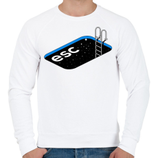 PRINTFASHION Escape - Férfi pulóver - Fehér