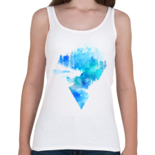 PRINTFASHION Escape from town - Női atléta - Fehér női trikó