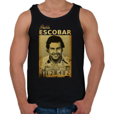 PRINTFASHION escobar - Férfi atléta - Fekete