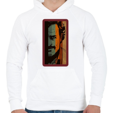 PRINTFASHION Escobar - Férfi kapucnis pulóver - Fehér