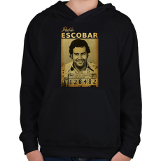 PRINTFASHION escobar - Gyerek kapucnis pulóver - Fekete