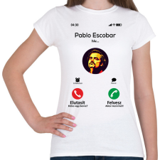 PRINTFASHION Escobar magyar - Női póló - Fehér női póló