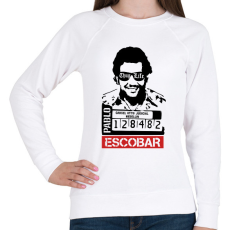 PRINTFASHION Escobar thug life - Női pulóver - Fehér