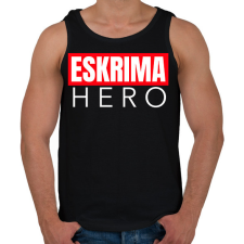 PRINTFASHION ESKRIMA HERO - Férfi atléta - Fekete atléta, trikó