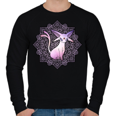 PRINTFASHION Espeon - Férfi pulóver - Fekete