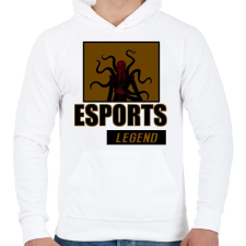 PRINTFASHION ESPORT LEGEND - Férfi kapucnis pulóver - Fehér férfi pulóver, kardigán