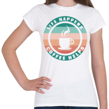 PRINTFASHION Espresso - Női póló - Fehér női póló