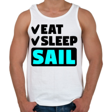 PRINTFASHION ESS - Férfi atléta - Fehér atléta, trikó