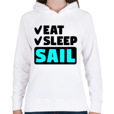 PRINTFASHION ESS - Női kapucnis pulóver - Fehér