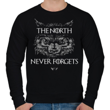 PRINTFASHION Észak nem felejt - Férfi pulóver - Fekete férfi pulóver, kardigán