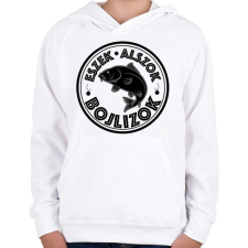 PRINTFASHION EszekAlszokBojlizok-02 - Gyerek kapucnis pulóver - Fehér gyerek pulóver, kardigán