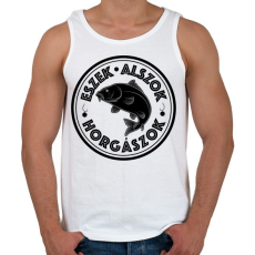 PRINTFASHION EszekAlszokHorgaszok-05 - Férfi atléta - Fehér