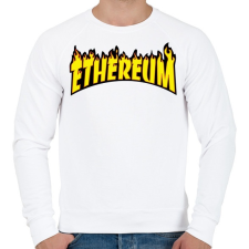 PRINTFASHION ETHEREUM - Férfi pulóver - Fehér férfi pulóver, kardigán