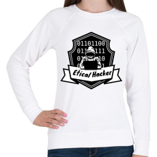 PRINTFASHION etikus hecker - Női pulóver - Fehér