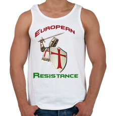 PRINTFASHION European Resistance - Férfi atléta - Fehér