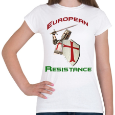 PRINTFASHION European Resistance - Női póló - Fehér női póló
