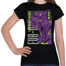 PRINTFASHION Evangelion - Női póló - Fekete női póló