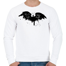 PRINTFASHION Even he was..  - Férfi pulóver - Fehér férfi pulóver, kardigán