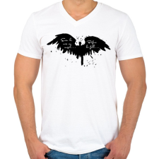 PRINTFASHION Even he was..  - Férfi V-nyakú póló - Fehér férfi póló