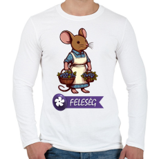 PRINTFASHION Everdell feleség - Férfi hosszú ujjú póló - Fehér