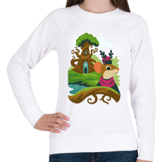 PRINTFASHION Everdell királynő - Női pulóver - Fehér