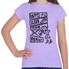 PRINTFASHION Evés, alvás, edzés - Női póló - Viola női póló