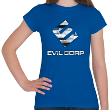 PRINTFASHION Evil Corp Glitch - Női póló - Királykék női póló