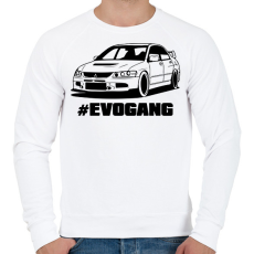 PRINTFASHION EvoGang - Férfi pulóver - Fehér