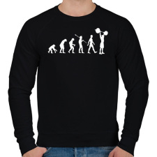PRINTFASHION Evolution Weights - Férfi pulóver - Fekete férfi pulóver, kardigán
