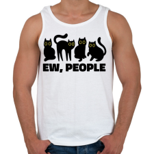 PRINTFASHION Ew People - Férfi atléta - Fehér atléta, trikó