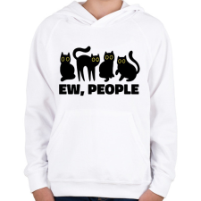 PRINTFASHION Ew People - Gyerek kapucnis pulóver - Fehér gyerek pulóver, kardigán