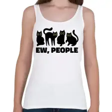 PRINTFASHION Ew People - Női atléta - Fehér női trikó