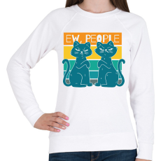 PRINTFASHION Ew people - Női pulóver - Fehér