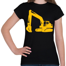 PRINTFASHION Excavator - Női póló - Fekete
