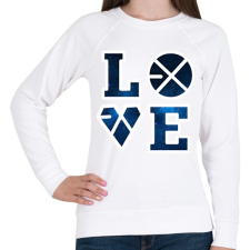 PRINTFASHION Exo Love - Női pulóver - Fehér női pulóver, kardigán