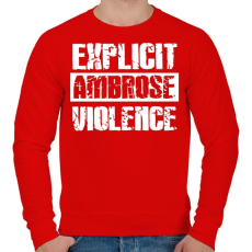 PRINTFASHION Explicit violence - Férfi pulóver - Piros