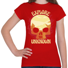 PRINTFASHION Explore - fedezd fel az ismeretlent - Női póló - Piros