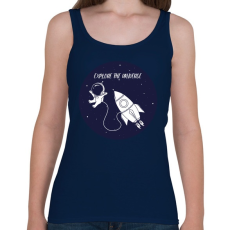 PRINTFASHION Explore the universe! - Női atléta - Sötétkék