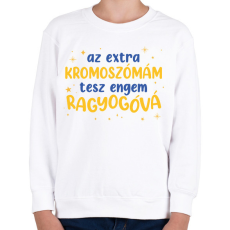 PRINTFASHION Extra kromoszóma - Gyerek pulóver - Fehér