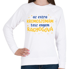 PRINTFASHION Extra kromoszóma - Női pulóver - Fehér női pulóver, kardigán