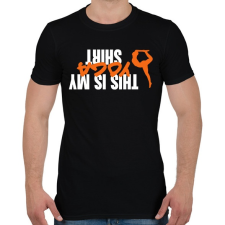 PRINTFASHION Ez a jóga pólóm - Férfi póló - Fekete férfi póló