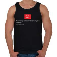PRINTFASHION Ez a kép nem elérhető - Férfi atléta - Fekete atléta, trikó
